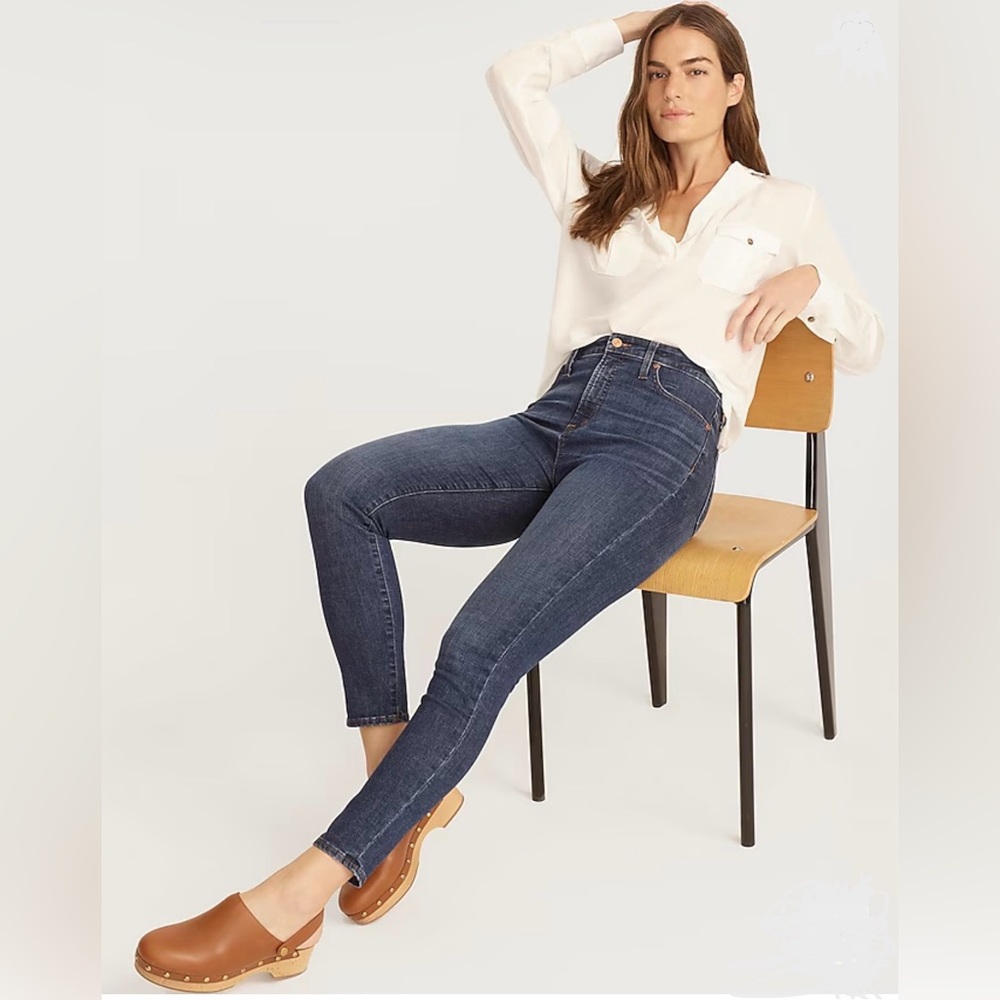 J.Crew Curvy Toothpick Jean in Dryden Wash Size 24